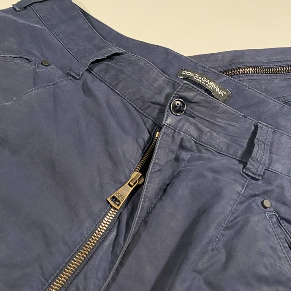Dolce & Gabbana light canvas utility cargo pants mens size 32x27 - Picture 5 of 8